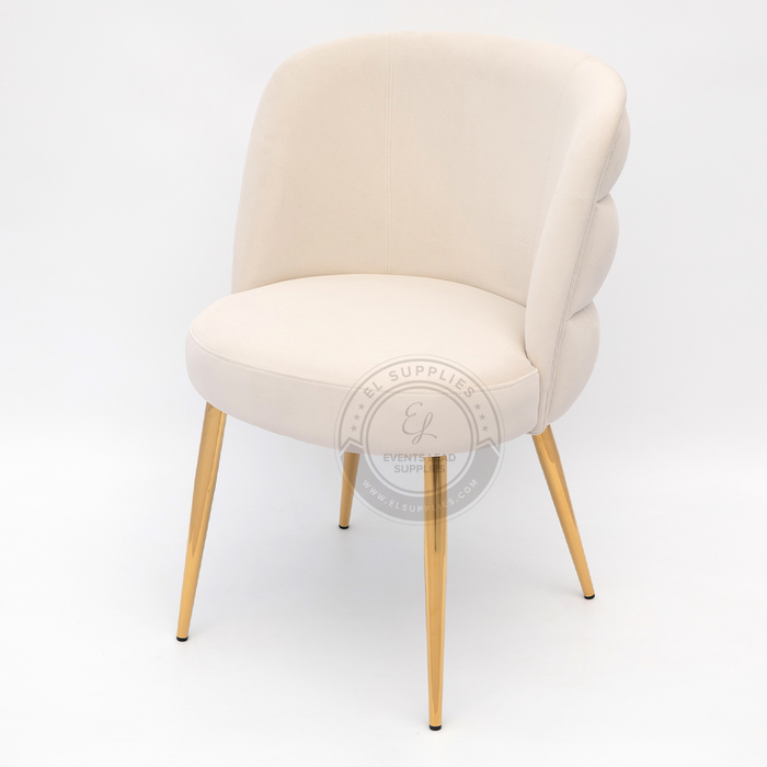 NADOR White Accent Chair