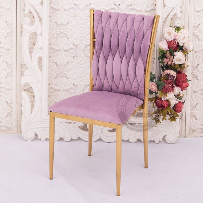 JADAIL Violet Purple Velvet Chair