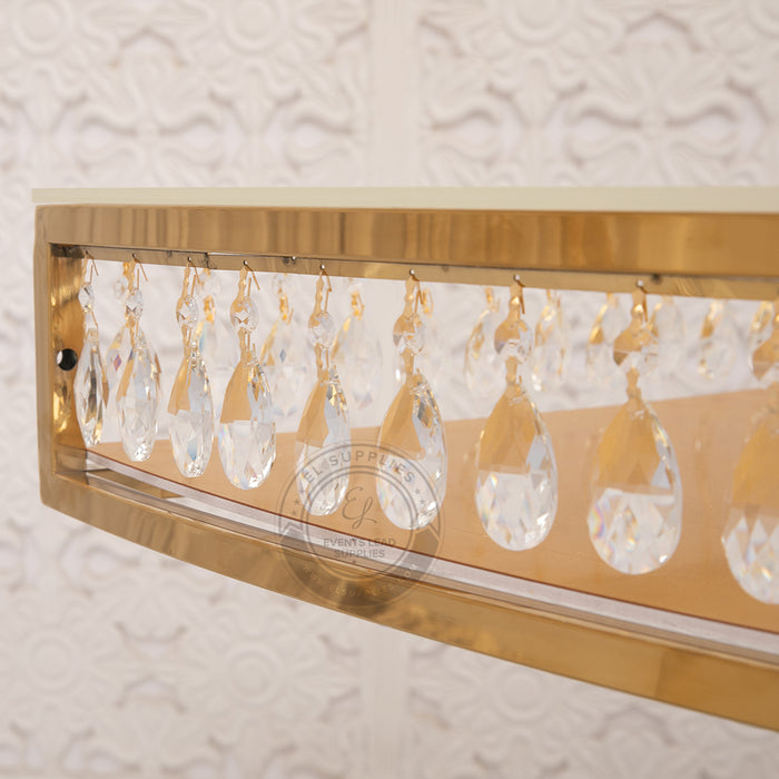 GEMMA Serpentine Gold Dining Table