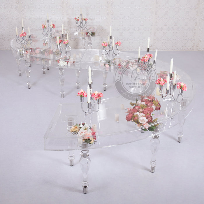 Buffet clear acrylic table