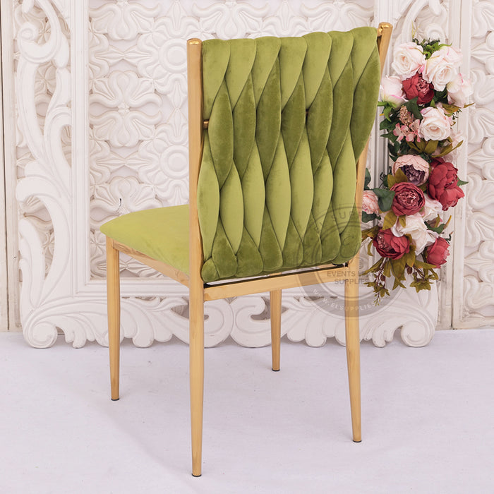 JADAIL Pistachio Green Velvet Chair