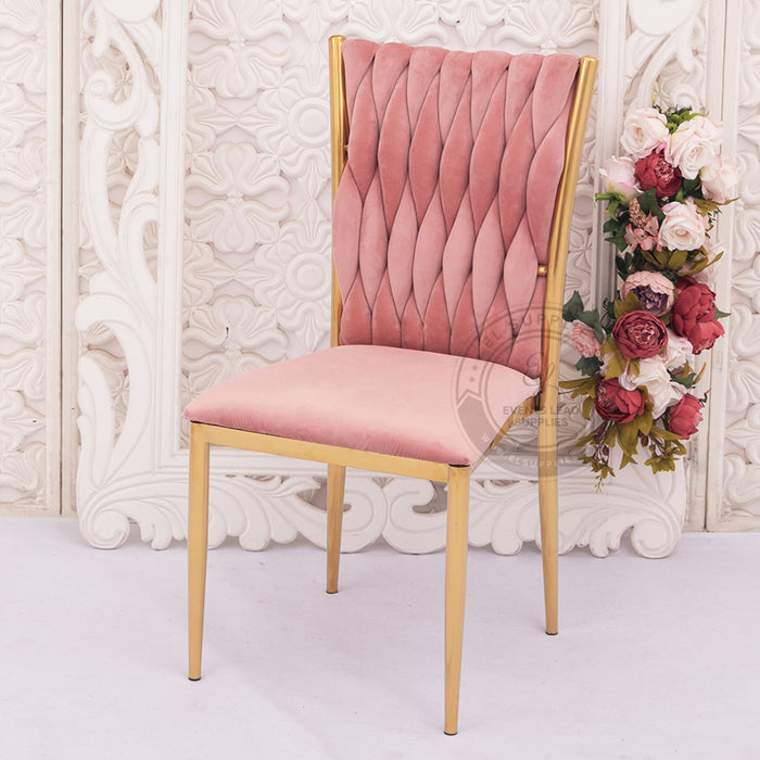 JADAIL Blush Pink Velvet Chair