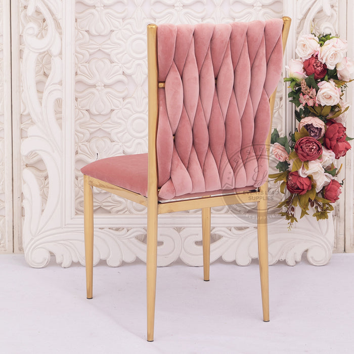 JADAIL Blush Pink Velvet Chair