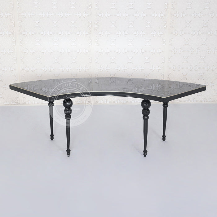 half moon dining table