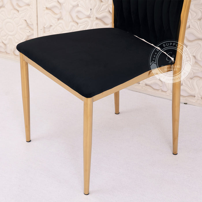 JADAIL Onyx Black Velvet Chair