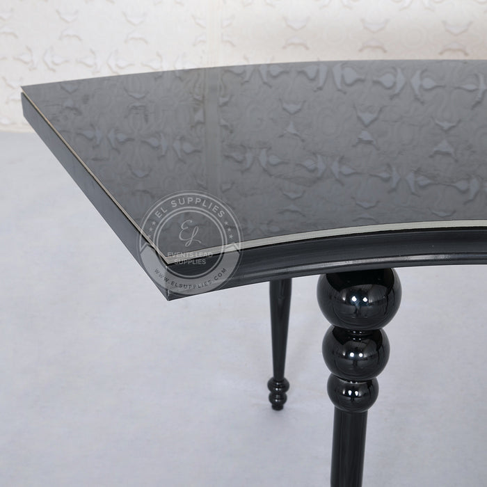 semi circle dining table