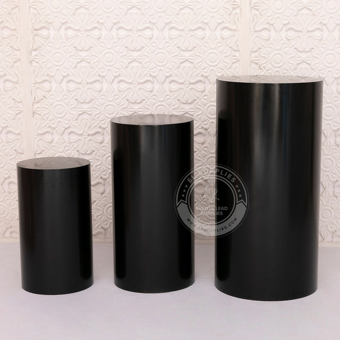 DRUM Black Cylinder Stands