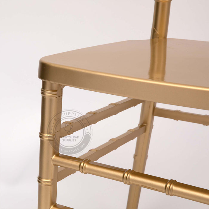 CHIAVARI Gold Resin Chair with Free Cushion