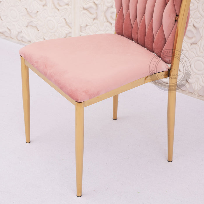 JADAIL Blush Pink Velvet Chair