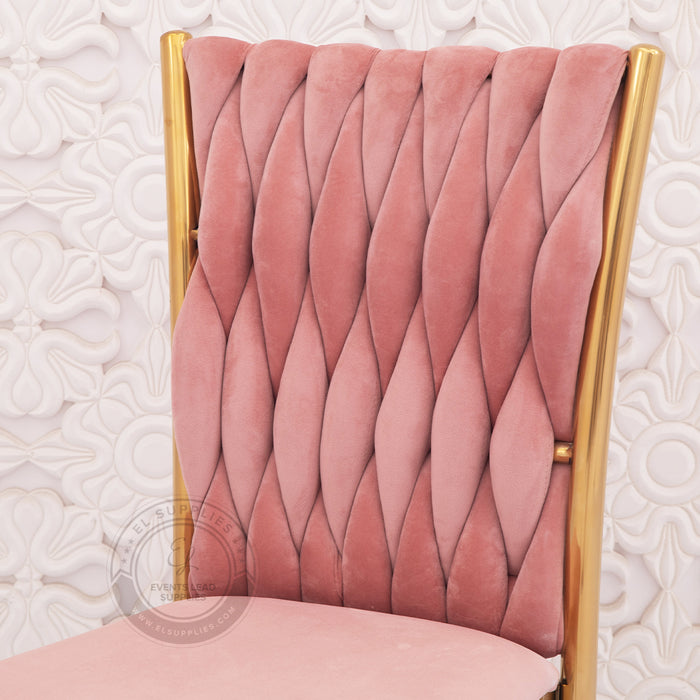 JADAIL Blush Pink Velvet Chair