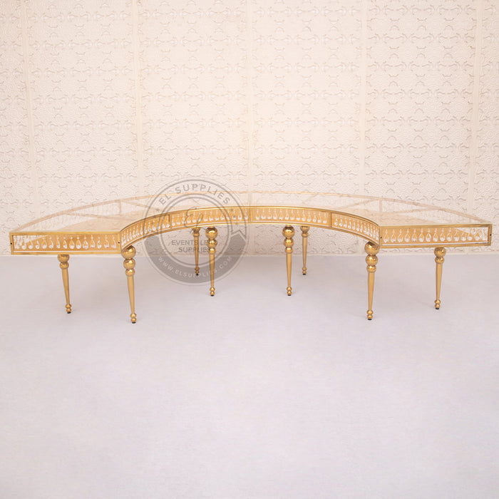GEMMA Serpentine Gold Dining Table
