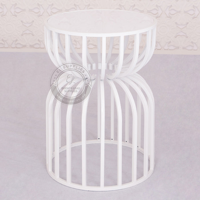 JENNA White Cake Table Set