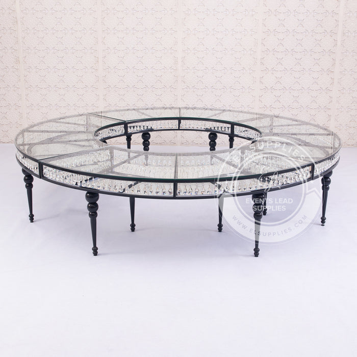 GEMMA Serpentine Black Dining Table