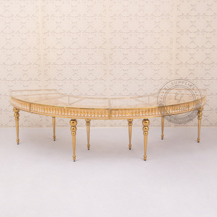 GEMMA Serpentine Gold Dining Table