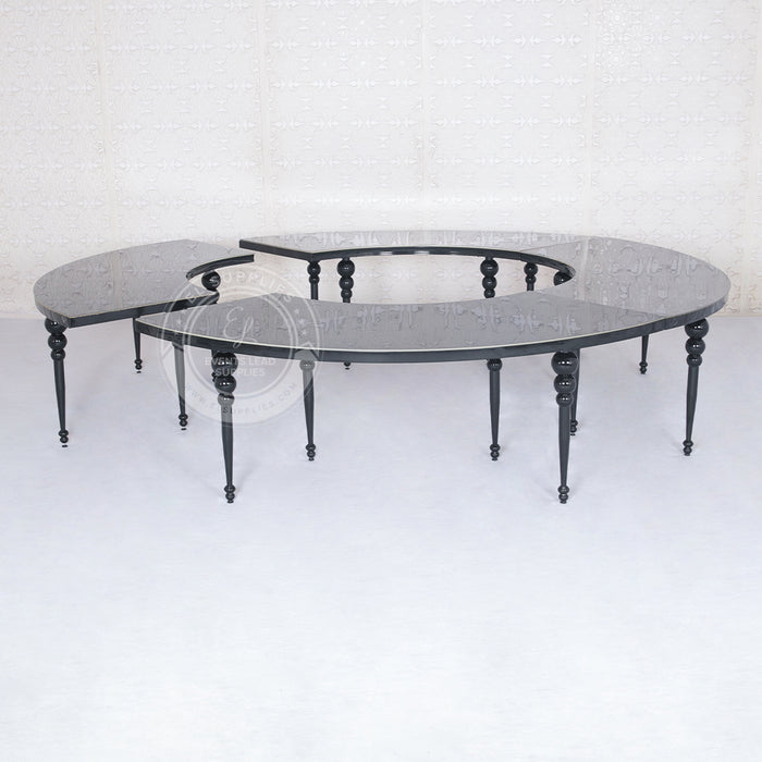 black round dining table
