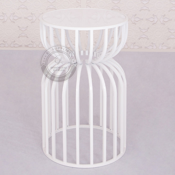 JENNA White Cake Table Set