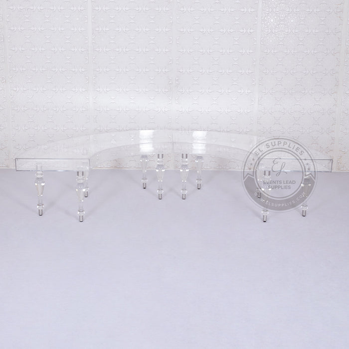 NIAMH Clear Acrylic Serpentine Dining Table