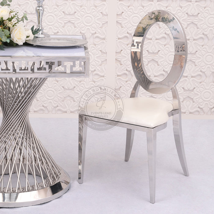 OLYMPIA Silver Chair Stackable (Dior Chair)