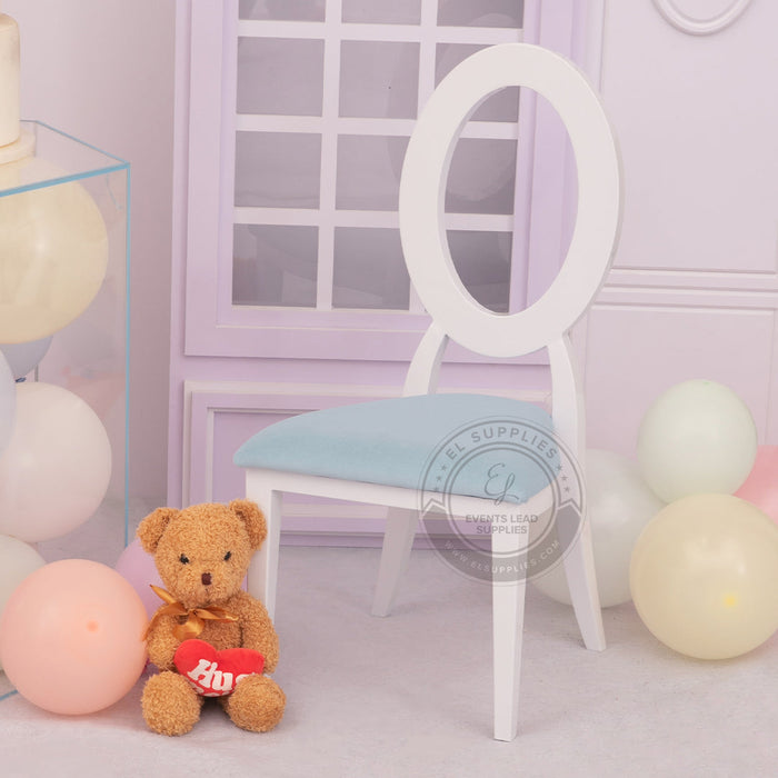 OLYMPIA Oval Back White Kids Chair