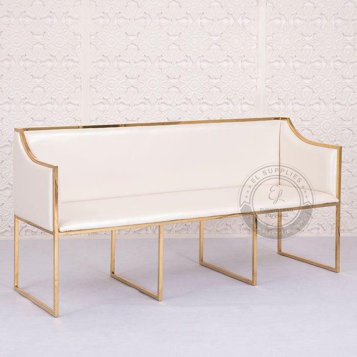 BRIGID Sofa Gold and White