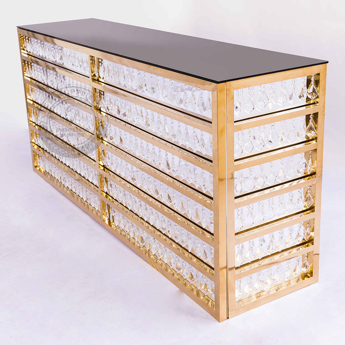 OSKAR Foldable Crystal Bar Table