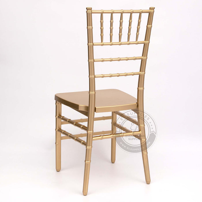 CHIAVARI Gold Resin Chair with Free Cushion