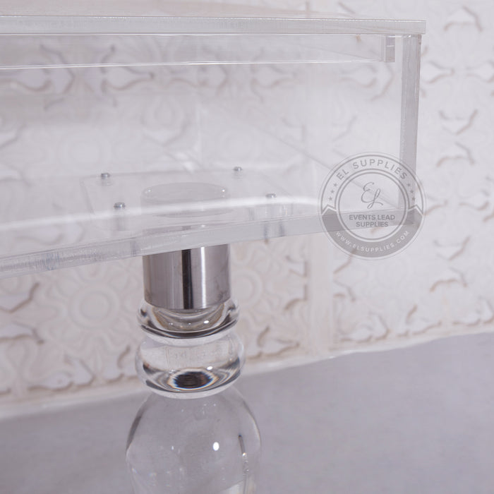 NIAMH Clear Acrylic Serpentine Dining Table