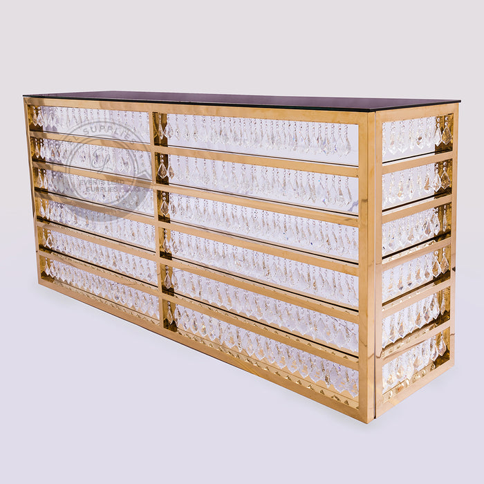 OSKAR Foldable Crystal Bar Table