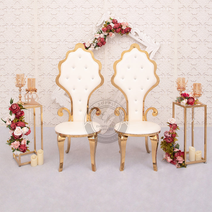 APHRODITE Sweetheart Throne Chair (Set of 2)