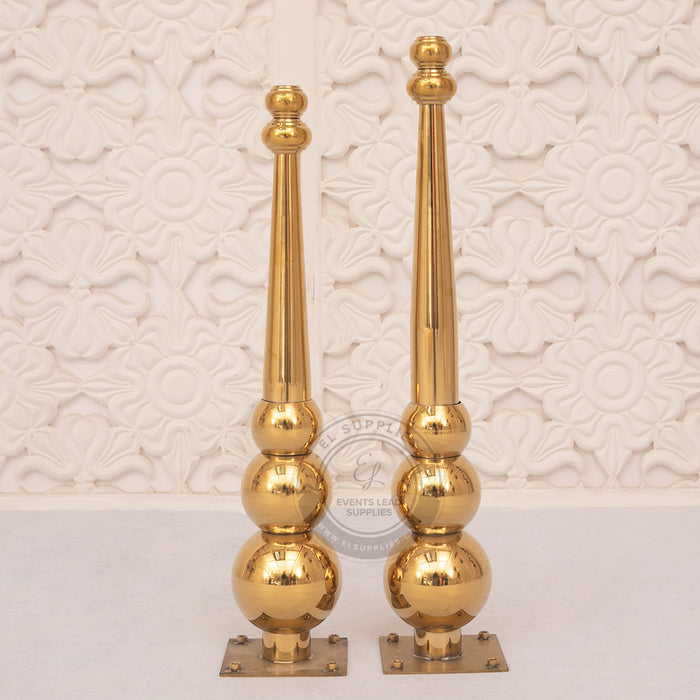 GEMMA Serpentine Gold Dining Table