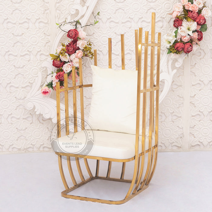 ARUNIMA Spike Throne Chair Set