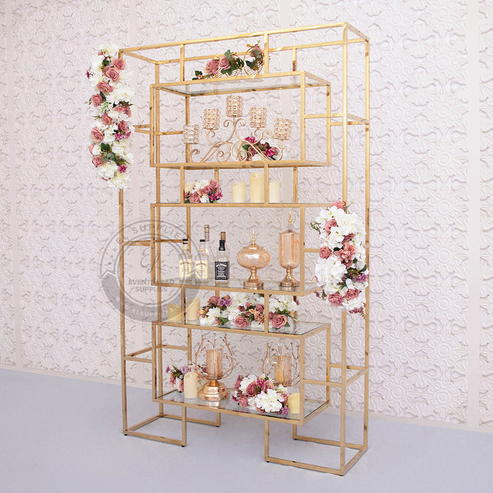 AUGUSTA Bar Rack Shelf Gold
