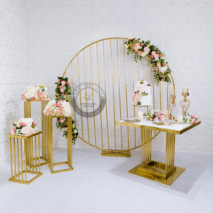 MERI Gold Round Backdrop