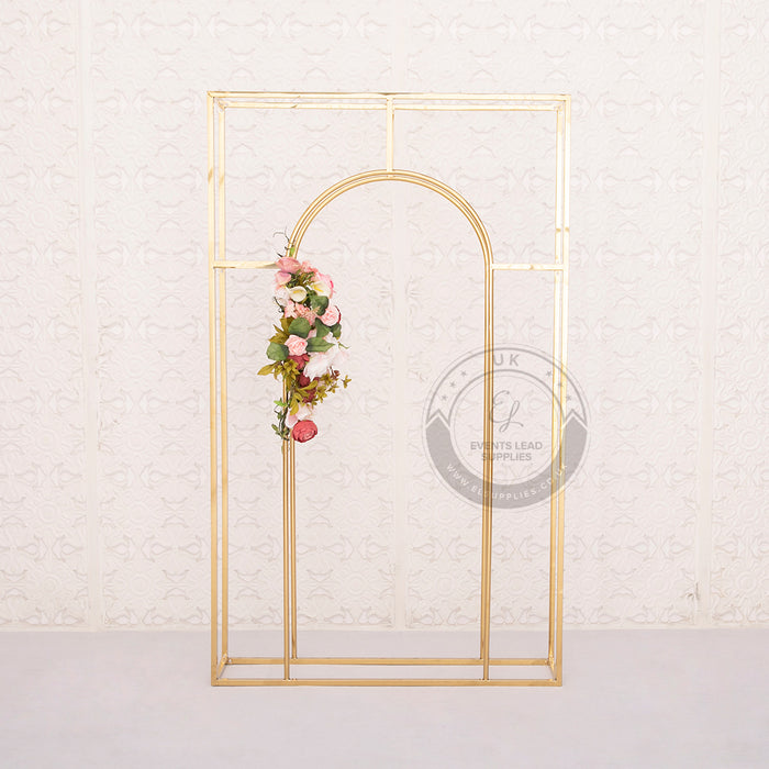 KLYTIE Gold Arch Frame Backdrop Set