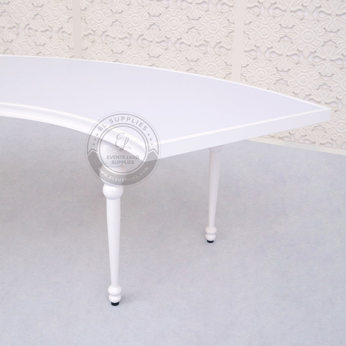 semi circle dining table