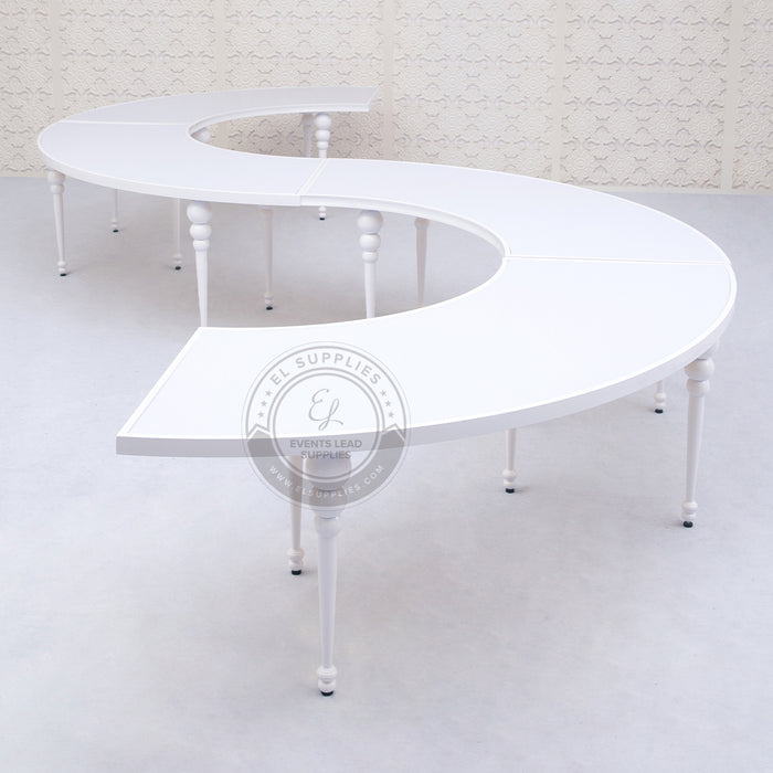 white acrylic dining table