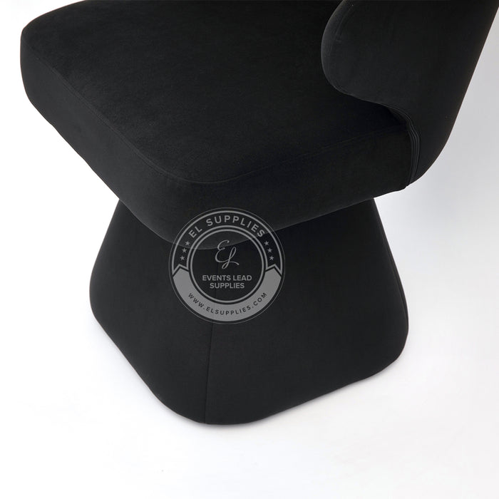 LARACHE Black Accent Chair