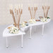 circle dining table white