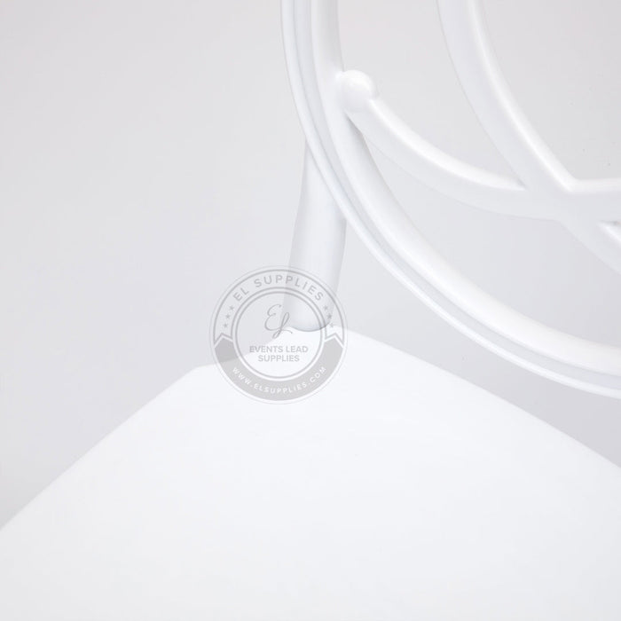 PHOENIX White Resin Chair with Free Cushion