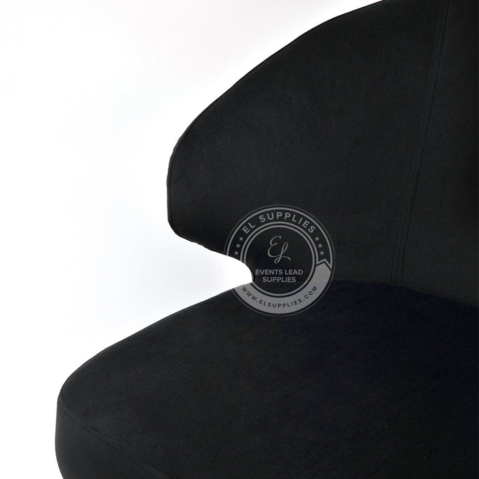 LARACHE Black Accent Chair