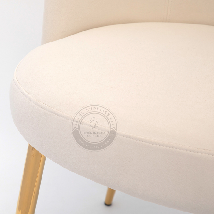 NADOR White Accent Chair