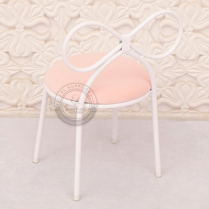 KOMBOS Kids Chair White Frame, Pink Cushions