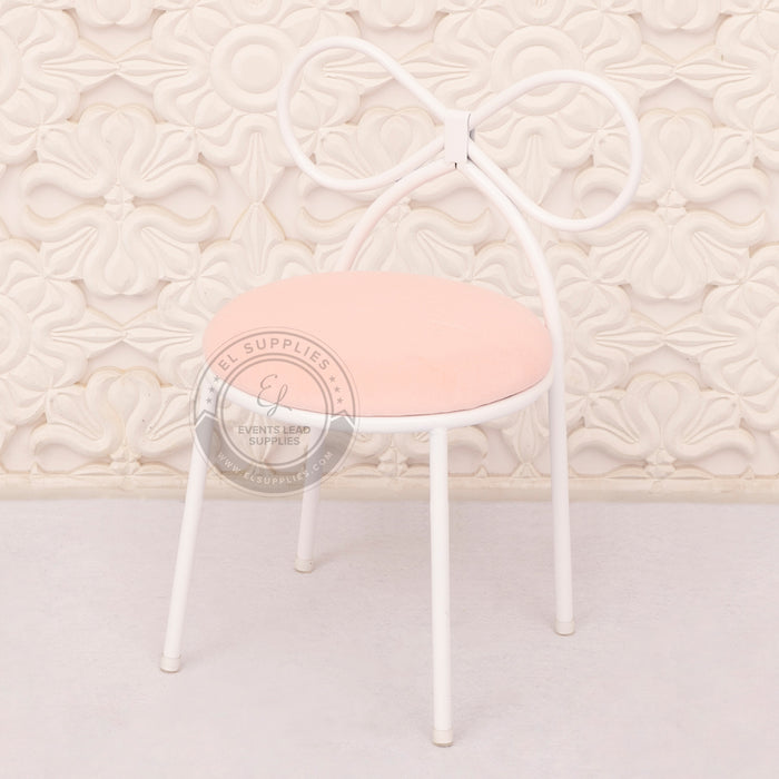 KOMBOS Kids Chair White Frame, Pink Cushions