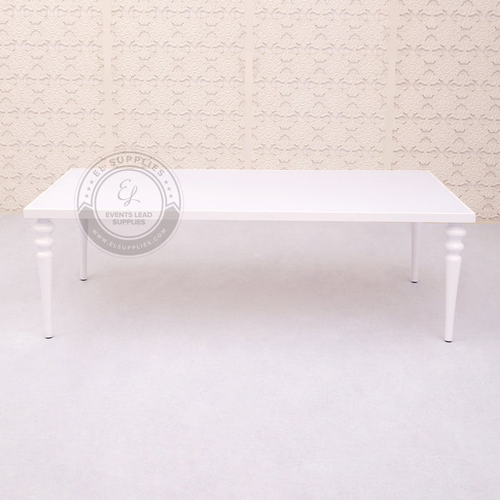 white wood dining table 