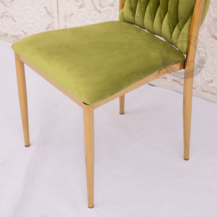 JADAIL Pistachio Green Velvet Chair