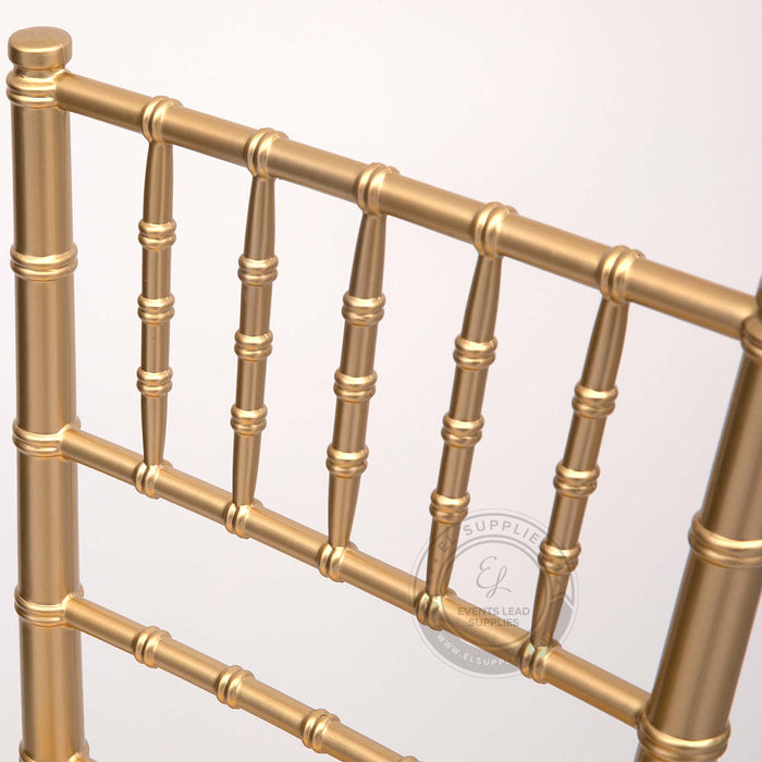 CHIAVARI Gold Resin Chair with Free Cushion