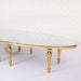 gold Oval dining table