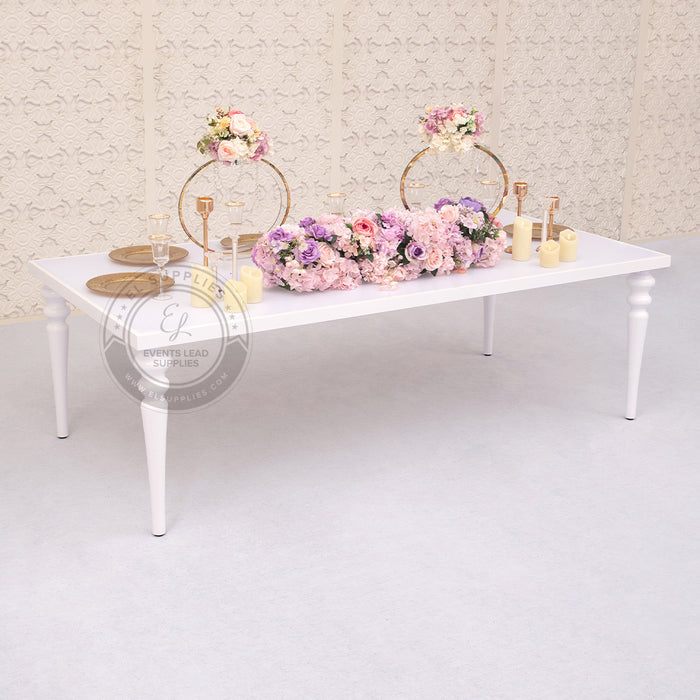 KAIROS Dining Table White Frame with White Top