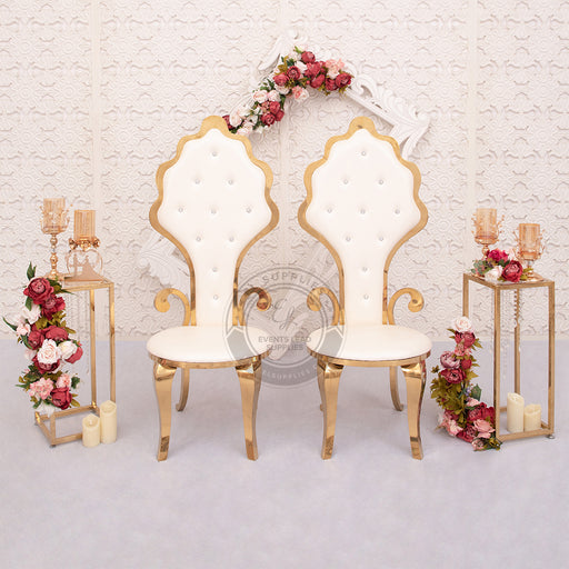 Bride and store groom throne chairs