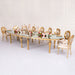 Oval dining table gold and glass top